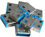 Блокатор на порти USB Lindy (40462), 10 парчиња, сина боја