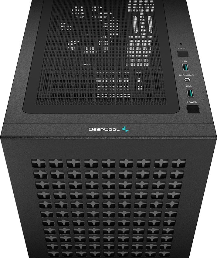 Куќиште за компјутер Deepcool CH370, Црна, Midi Tower