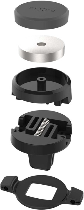 Mbajtëse për celular FIXED Icon Air Vent Mini, për ventilim, mangetike, e zezë