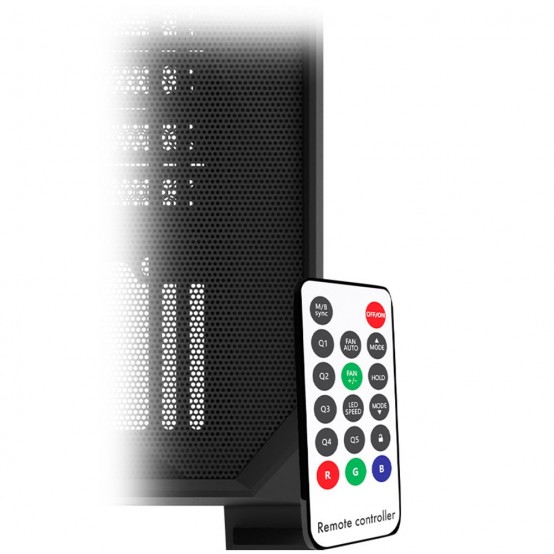 Kasa gaming Aqirys Arcturus Pro, midi tower EATX, ARGB, e zezë