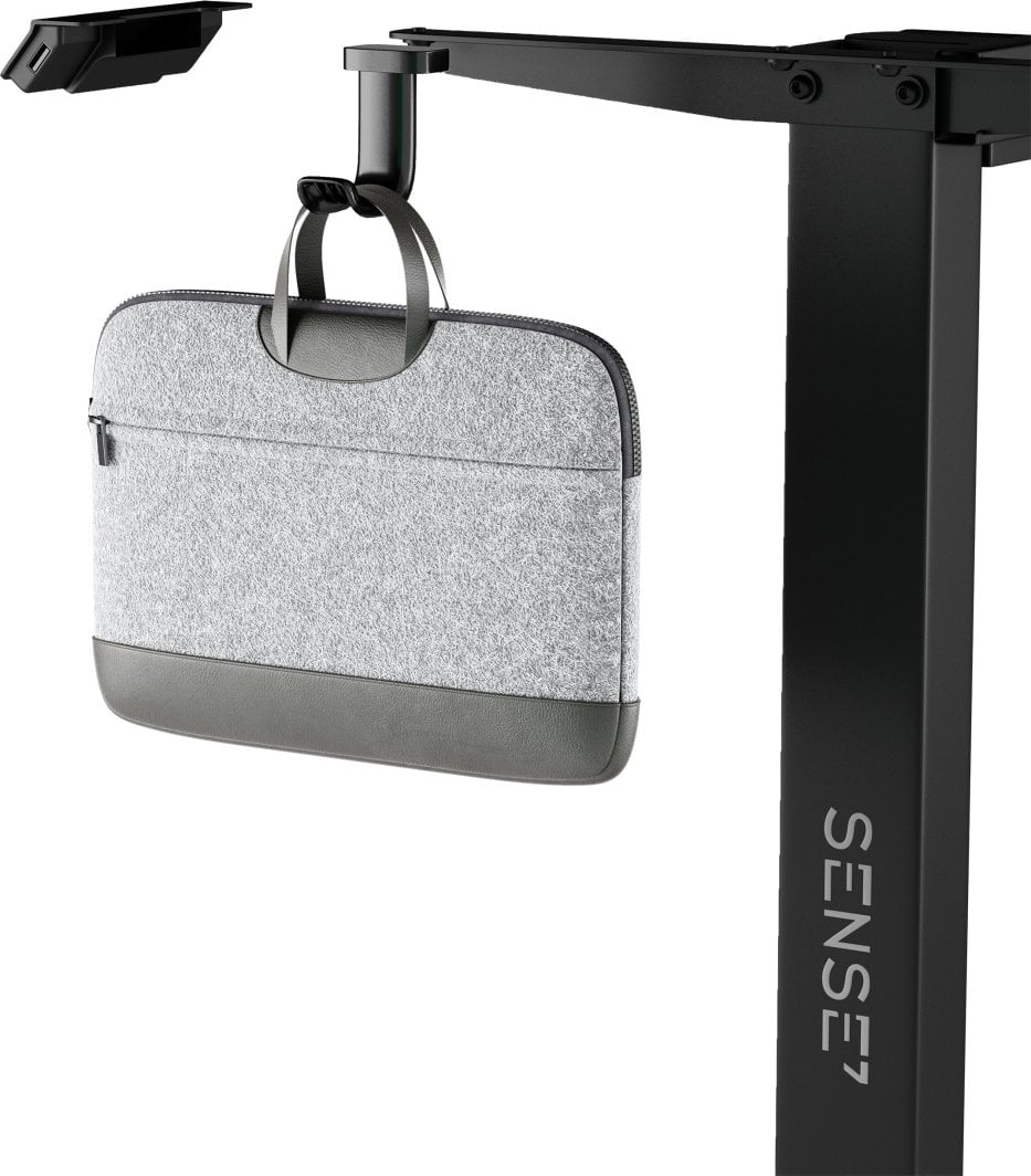 Kornizë elektrike për tavolinë SENSE7, e zezë