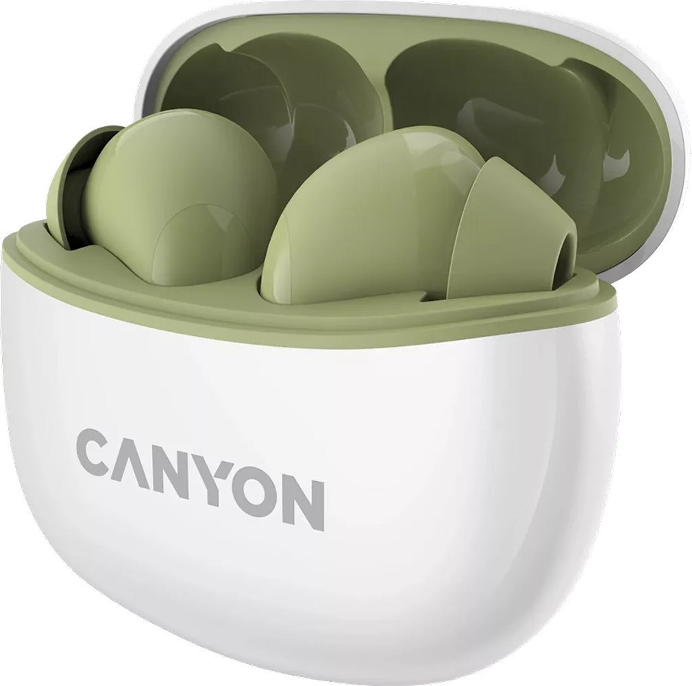 Kufje pa tel Canyon TWS 5, Bluetooth 5.3, 7.5 orë bateri, gri