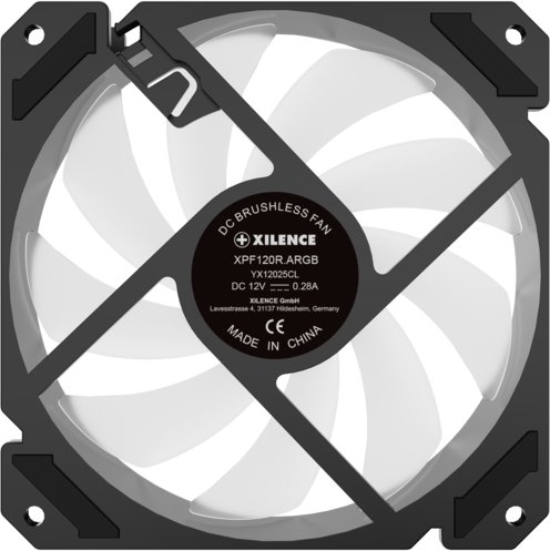 Ventilator PC Xilence Performance A+ Reverse ARGB, 120mm, i bardhë