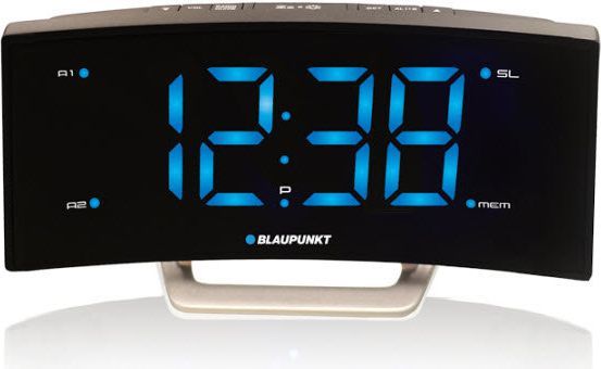 Дигитално радио со аларм Blaupunkt CR7BK Alarm Clock Radio Silver, сребрено