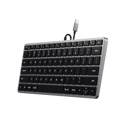 Тастатура Satechi Slim W1 USB-C Backlit – US, сива