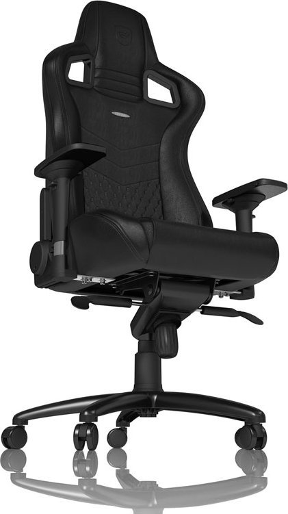 Karrige gaming noblechairs EPIC Real Leather, lëkurë natyrale, deri 120kg, e zezë