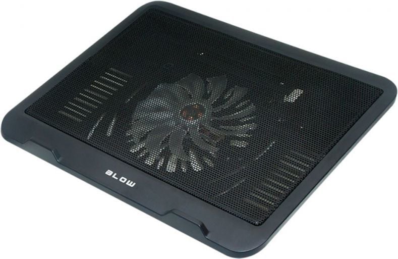 Qëndrim ftohës Blow Black, për laptop, ventilator 14 cm, i zi