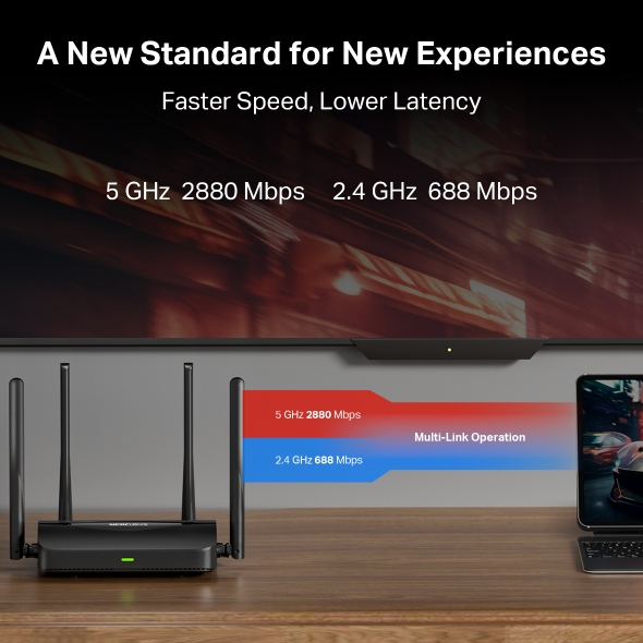 Ruter Mercusys BE3600, Wi-Fi 7