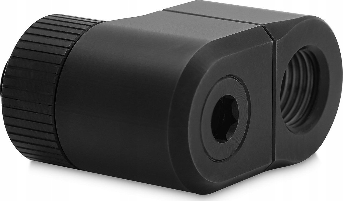 Përshtatës ftohje uji EK Water Blocks EK-Quantum Torque Double Rotary, offset 21mm, i zi