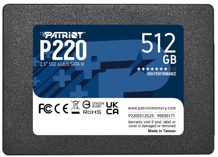 Disk Patriot P220 - 512GB