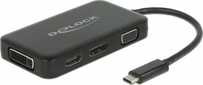 Stacion/dock USB-C Delock me DisplayPort dhe HDMI