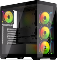 Kasë Krux Exo RGB, e zezë