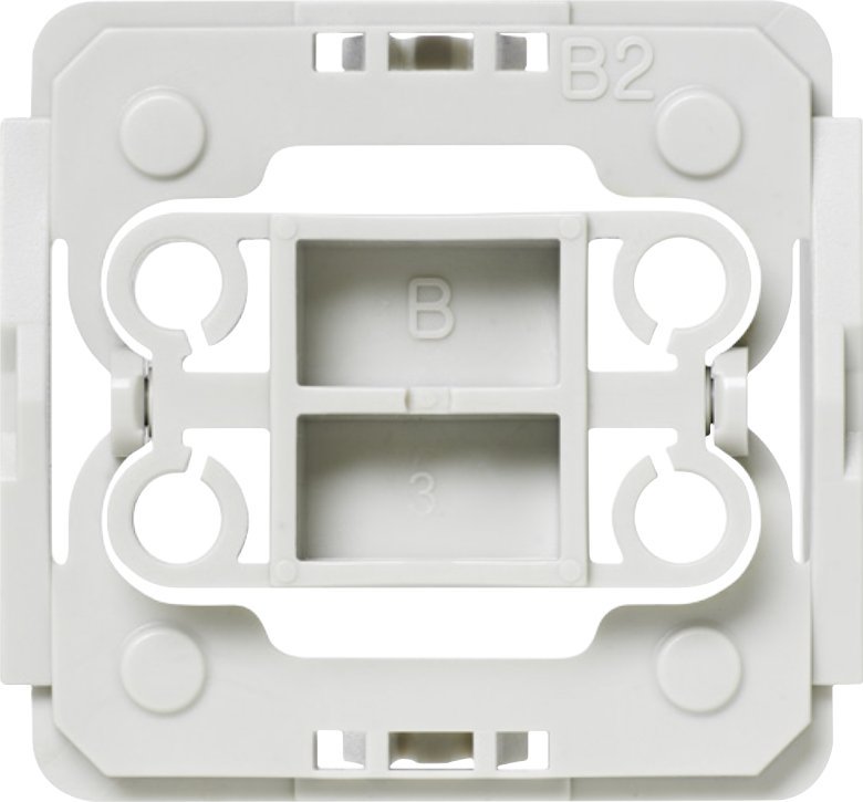 Adapter montimi HomeMatic Berker B2 EQ3-ADA-B2, për ndërprerës Berker B2, për automatizim shtëpie, i bardhë