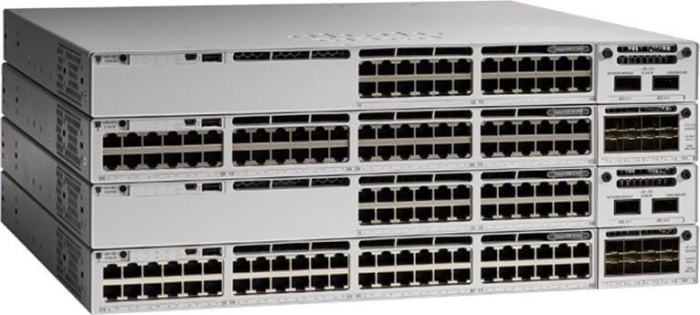 Switch Cisco Catalyst 9300X, 12x25G, menaxhim L3, për rack