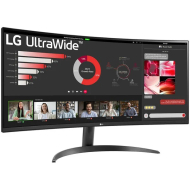Monitor LG 34WR50QK-B, 34", Wide Quad HD, i zi