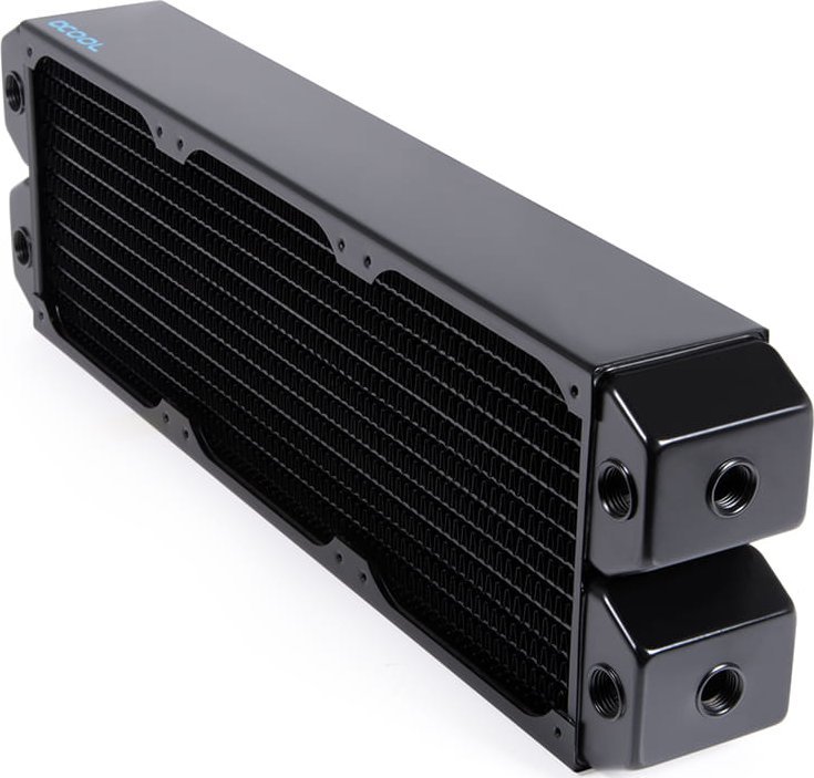Radiator uji Alphacool NexXxoS UT60 Full Copper Dual Flow 360mm, për ftohje liquide PC, i zi