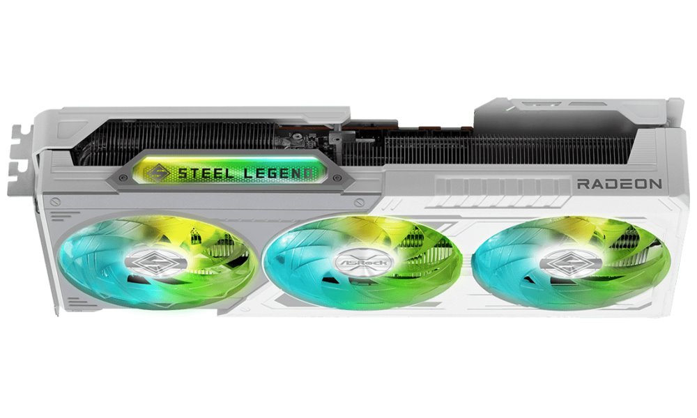 Kartelë grafike Asrock Steel Legend Radeon RX9070 XT, 16GB GDDR6, e bardhë