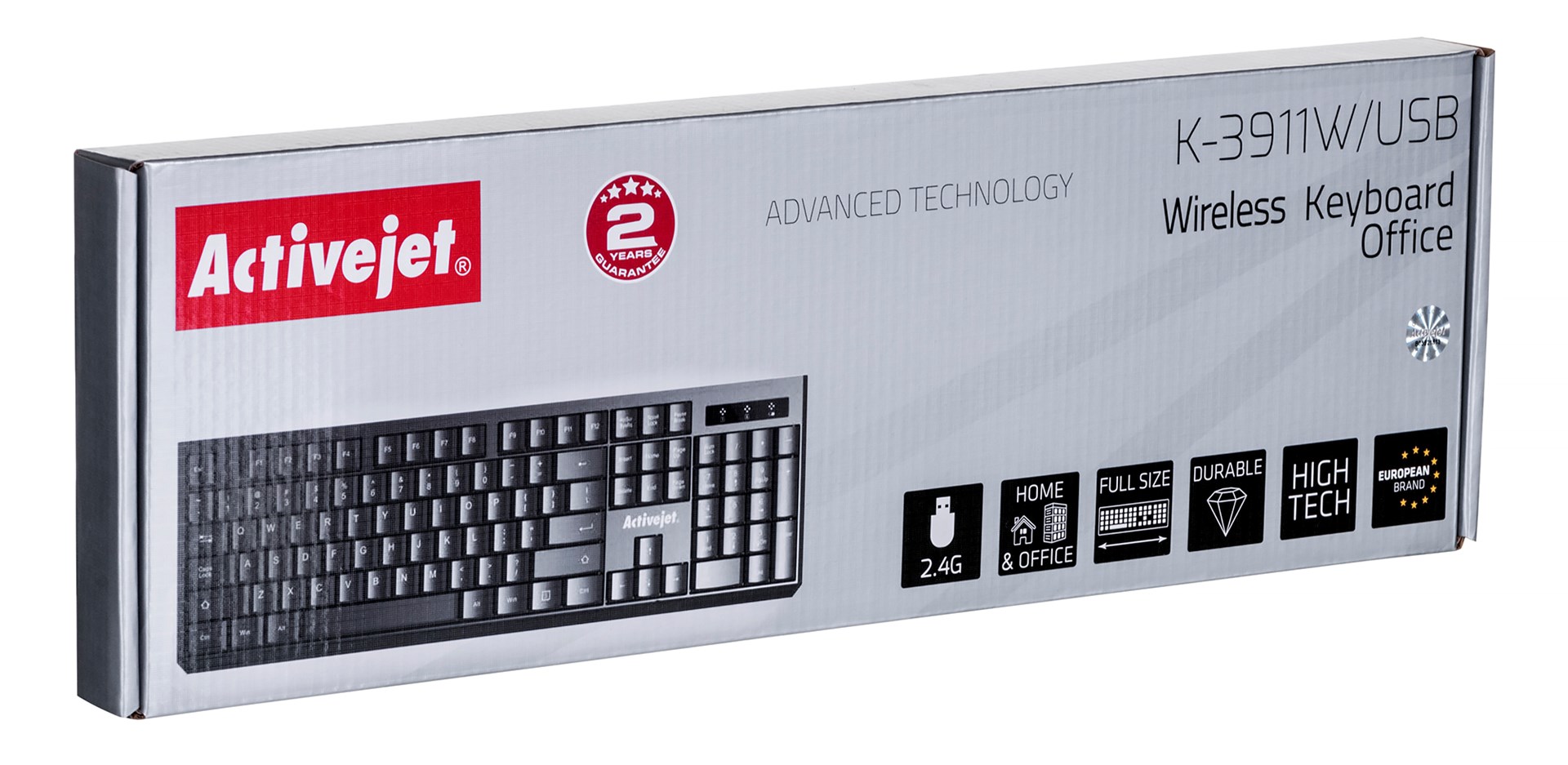 Tastierë Activejet K-3911W, wireless, e zezë