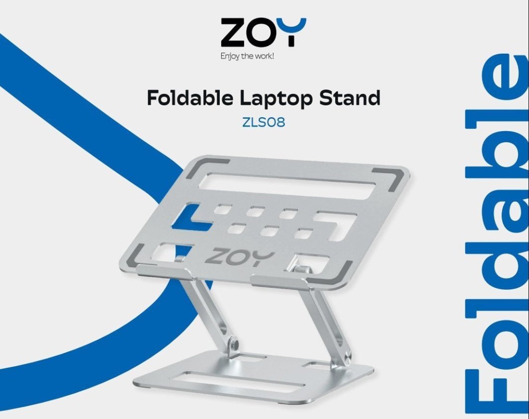 Mbajtëse për laptop ZOY ZLS08, e argjendtë