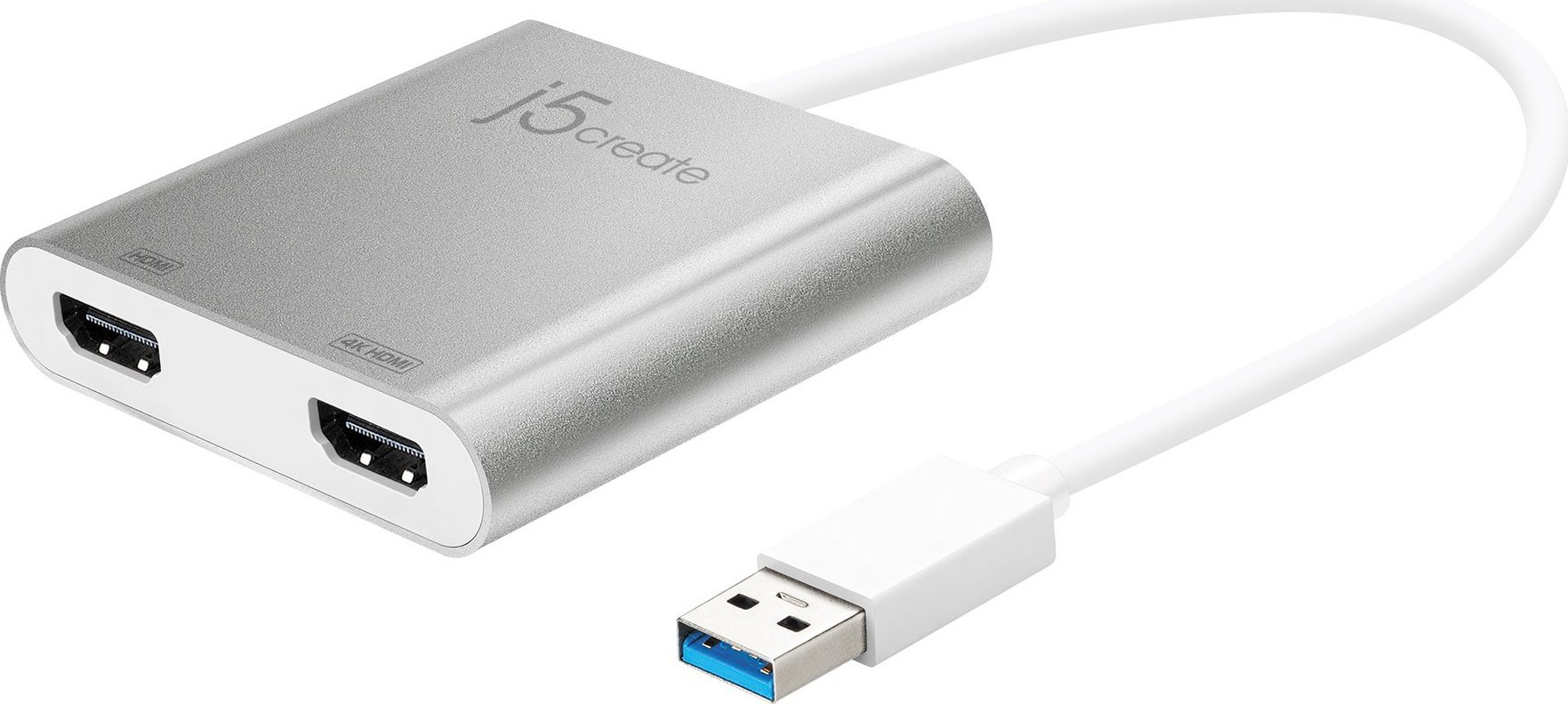 Adapter grafike USB j5create JUA365, 3840x2160 px, USB 3.2, argjendtë