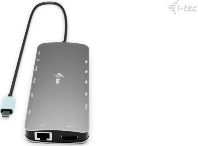 Dokim USB C I tec 4K Metal Nano, 2x HDMI, LAN 1Gbps, argjendtë