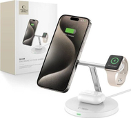 Karikues wireless Tech-protect QI15W-A35, 3 në 1 MagSafe, 15W, i bardhë