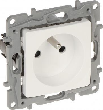 Prizë elektrike Legrand Niloe Single, 230V, 16A, e bardhë