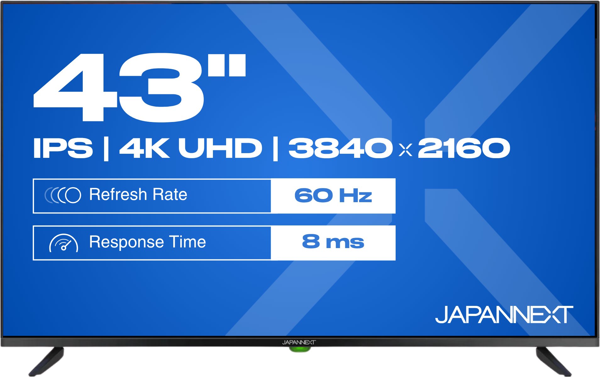 Телевизор JapanNext 4K UHD, 43\", Смарт ТВ, црн