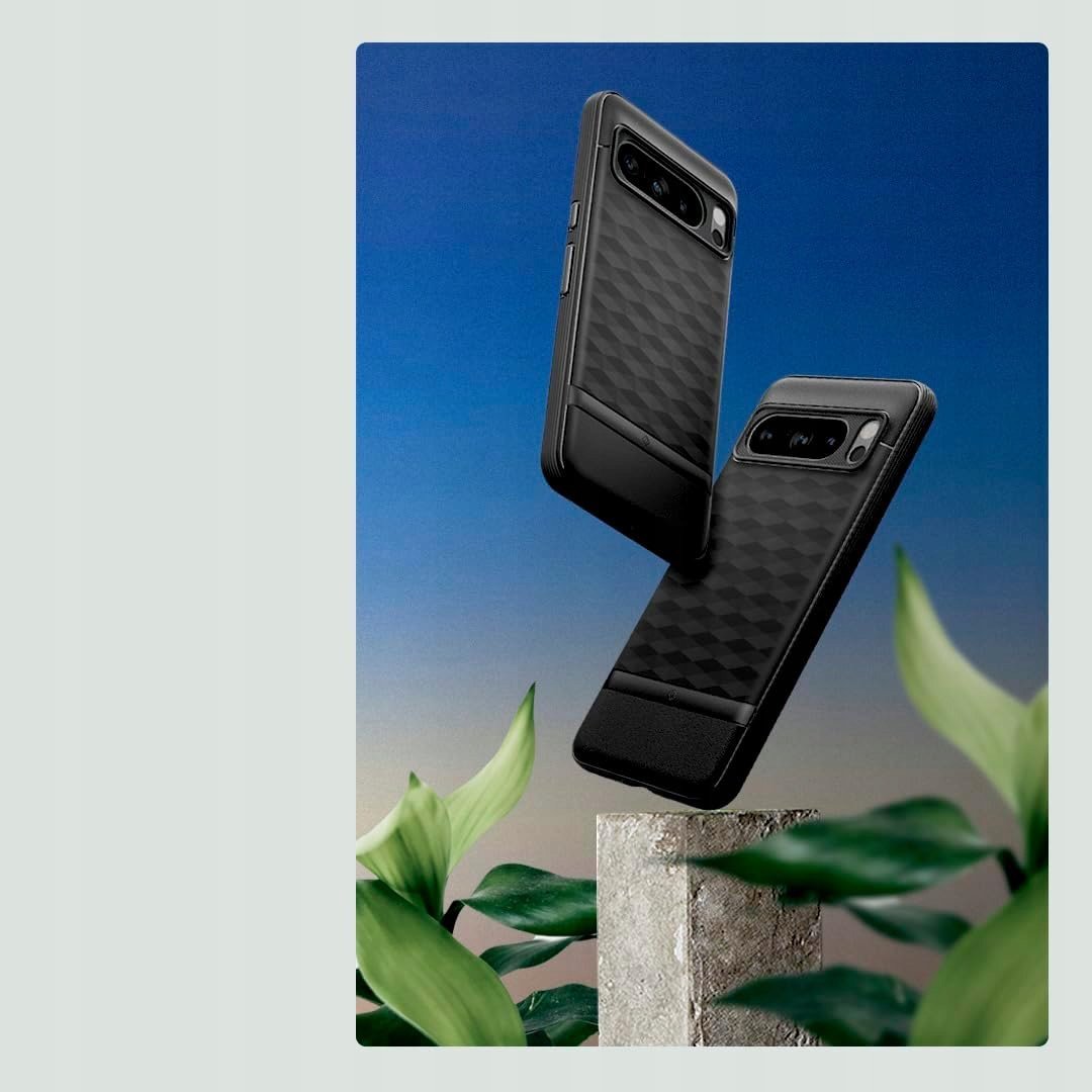 Mbështjellës telefonit Spigen Caseology Parallax, për Google Pixel 8 Pro, mat, i zi