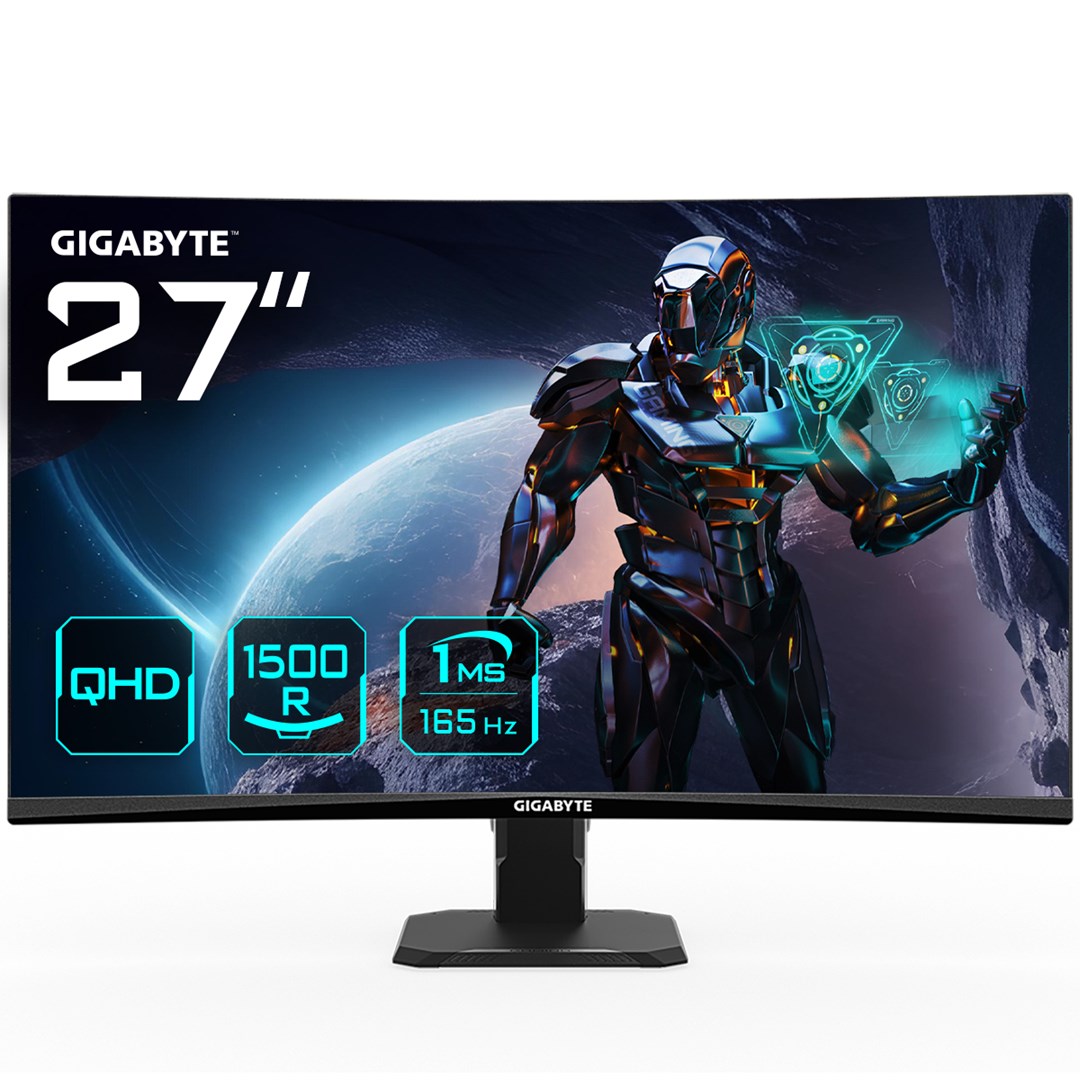 Monitor Gigabyte GS27QC-EK, 27", WQHD, e zezë