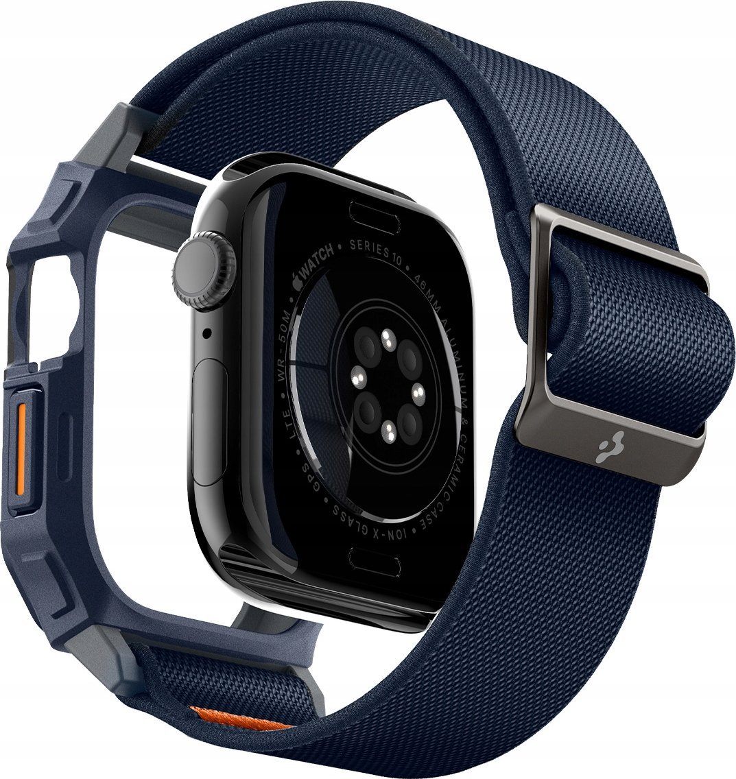 Rrip dore Spigen Lite Fit Pro për Apple Watch Series 10 46mm, TPU, navy blue