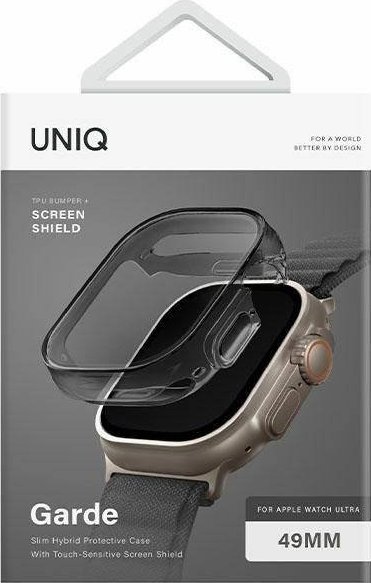 Mbrojtëse ekrani UNIQ Garde për Apple Watch Ultra 49mm, 360°, gri
