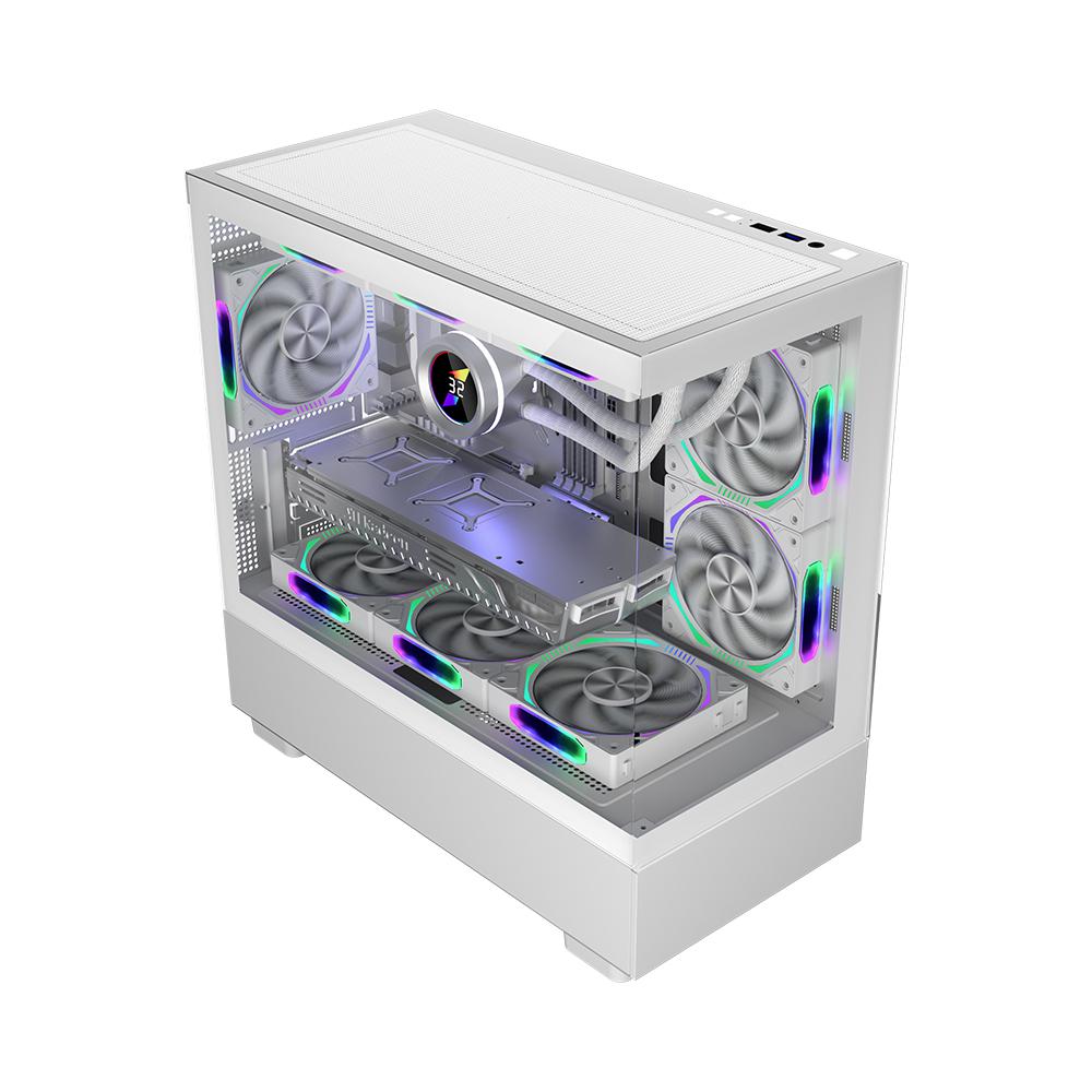 Kutia PC 1STPLAYER Gaming MI5, mid tower, ARGB, e bardhë