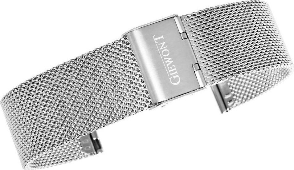 Byzylyk për smartwatch Giewont GW330, rrjetë metalike 20 mm, argjendtë