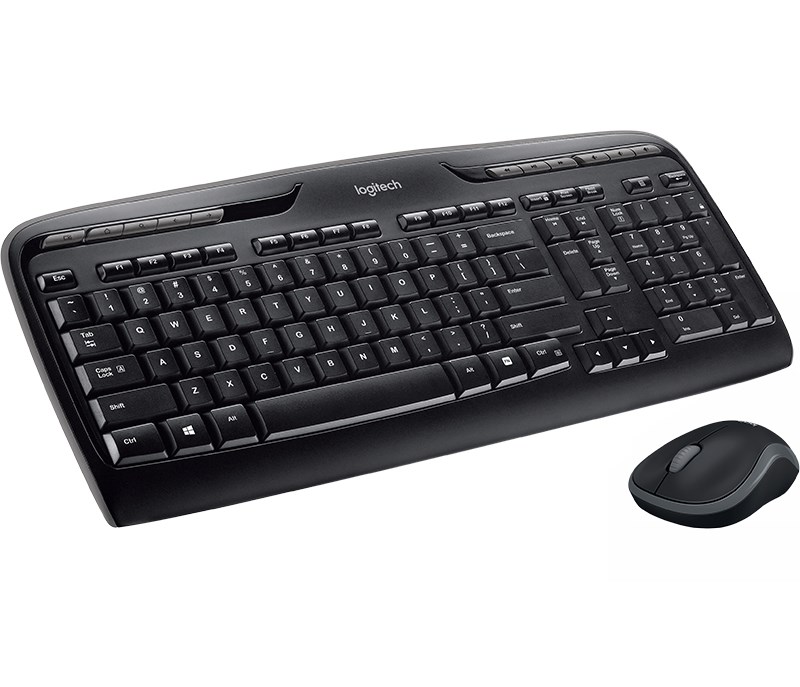 Set tastierë dhe maus Logitech MK330, wireless, 2.4 GHz, i zi
