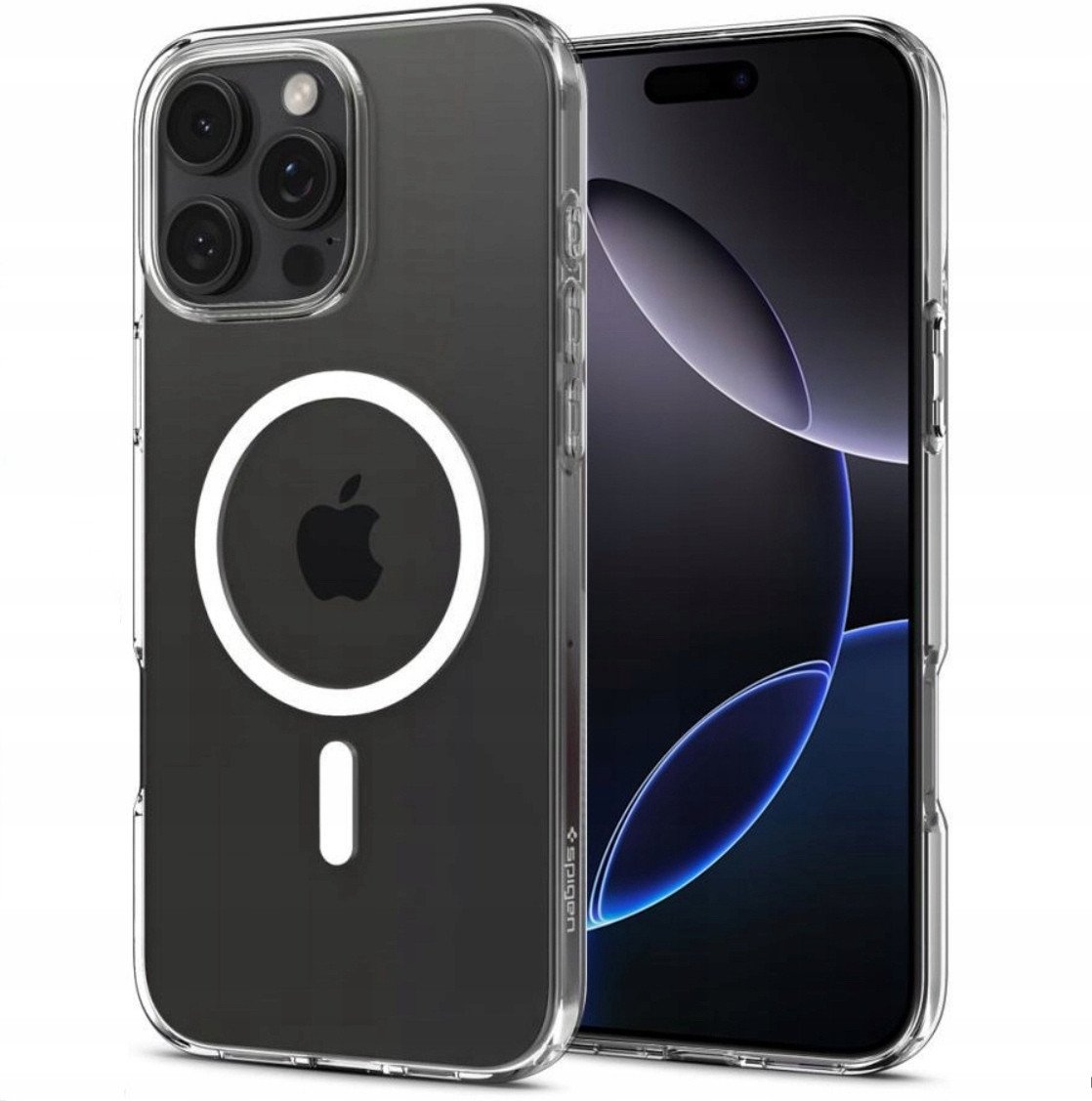 Mbulesë telefoni Spigen Liquid Crystal MagSafe, për iPhone 17 Pro Max, transparente, e bardhë