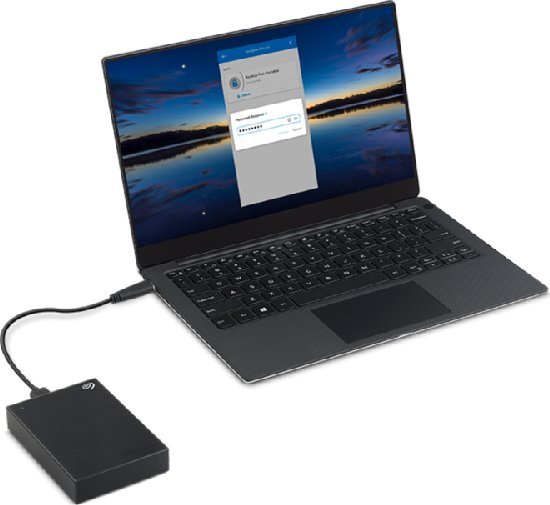 Disk i jashtëm SDD Seagate One Touch Slim 2TB, i zi
