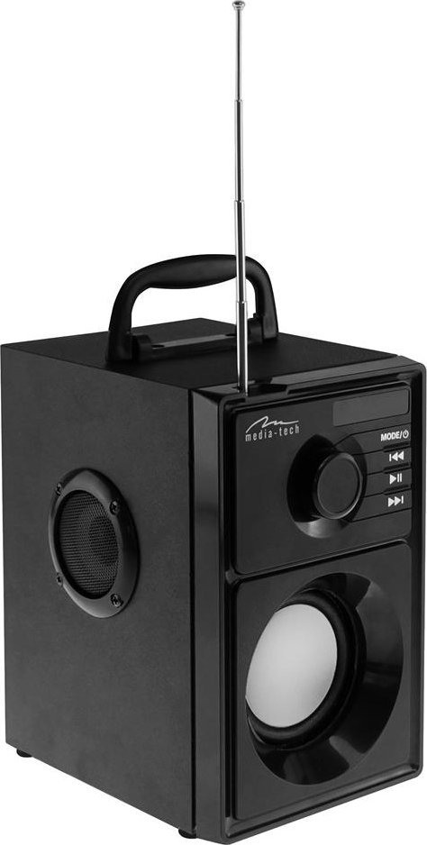 KFol Media-Tech MT3179 Boombox Silver, 15W, Bluetooth 5.1, i zi