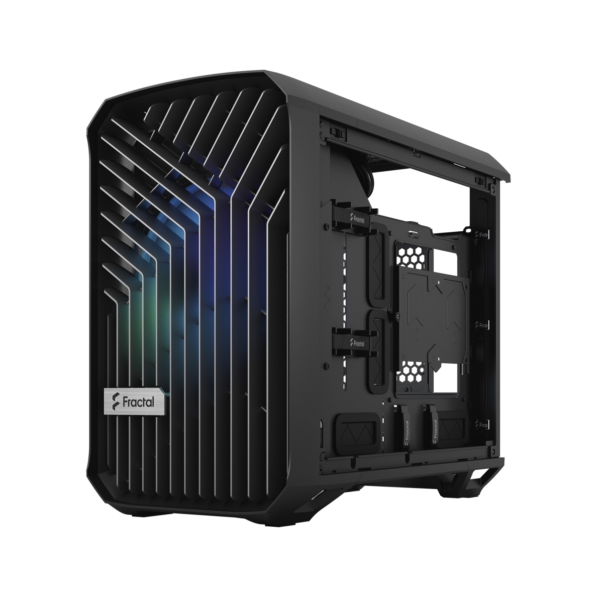Kasë Fractal Design Torrent Nano RGB Black TG Light Tint, e zezë