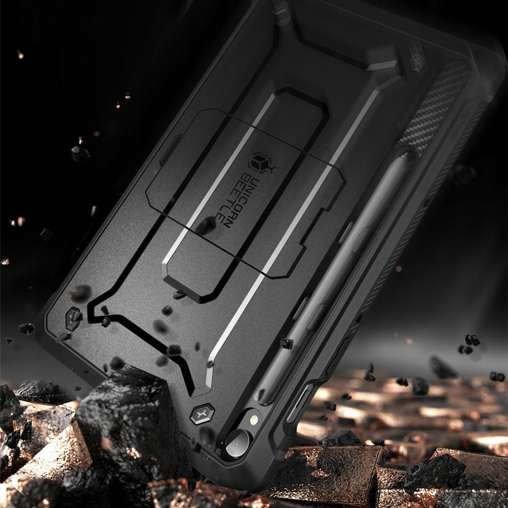 Mbulesë tablet SUPCASE Unicorn Beetle Pro për Samsung Galaxy Tab S10 FE 10.9", me këllëf të fortë, mbrojtës ekrani i integruar, me stendë, e zezë