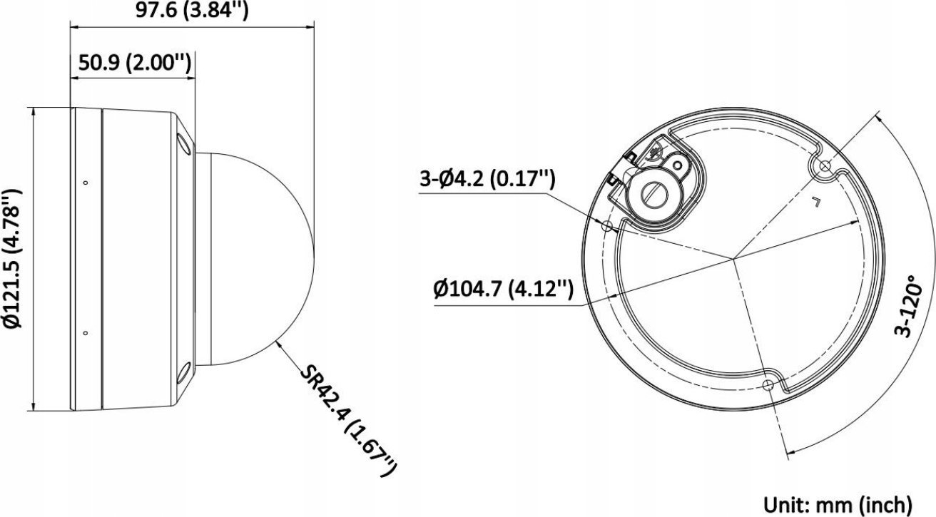 Kamerë IP Hikvision DS-2CD1743G2-LIZU, 3.7Mpx, lente 2.8-12mm, e bardhë