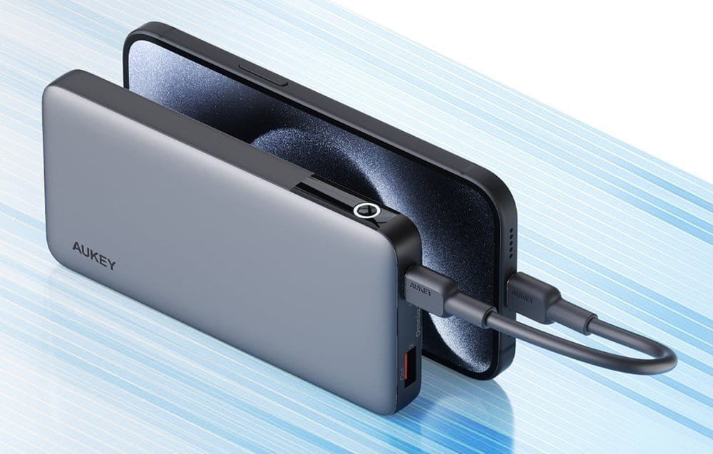 Powerbank Aukey PB-Y42, 20000mAh, 30W PD, gri e errët