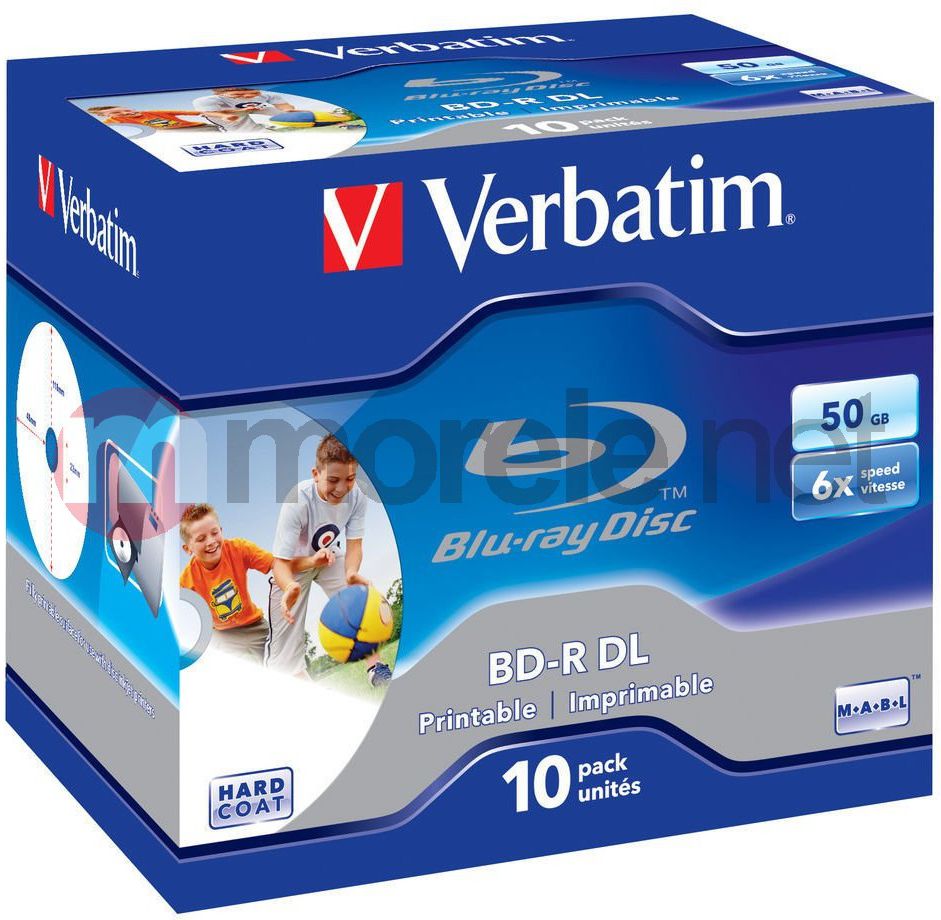 Disqe Verbatim BD-R DL, 6x, 50GB, 10 copë
