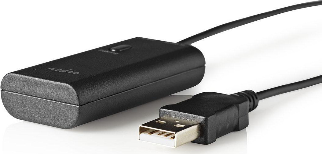 Transmetues Bluetooth Nedis BTTR100BK, hyrje 3.5 mm, aptX Low Latency, i zi