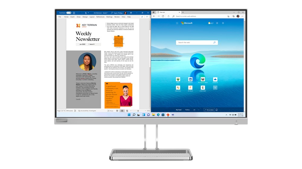 Monitor Lenovo L27i-40 LED, 27", 1920 x 1080, 100 Hz, i hirtë