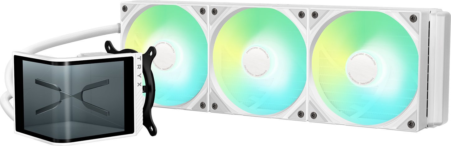 Ftohës uji AIO TRYX PANORAMA SE ARGB, radiator 360mm, Intel AMD, i bardhë