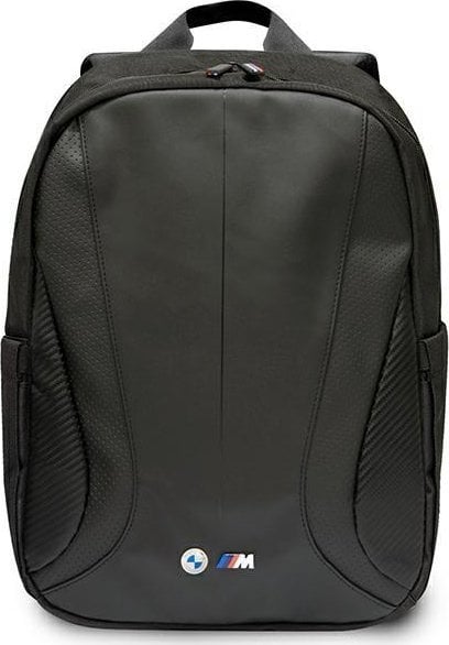 Çantë shpine BMW BMBP15COSPCTFK, 16", najlon dhe lëkurë ekologjike, e zezë