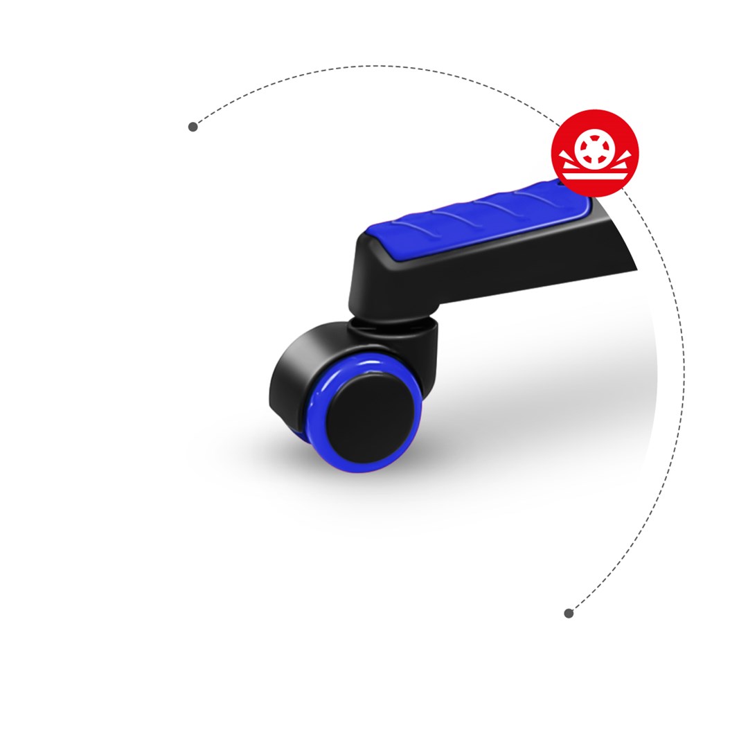 Karrige lojërash HUZARO COMBAT 3.0, 140kg, e zezë/e kaltër