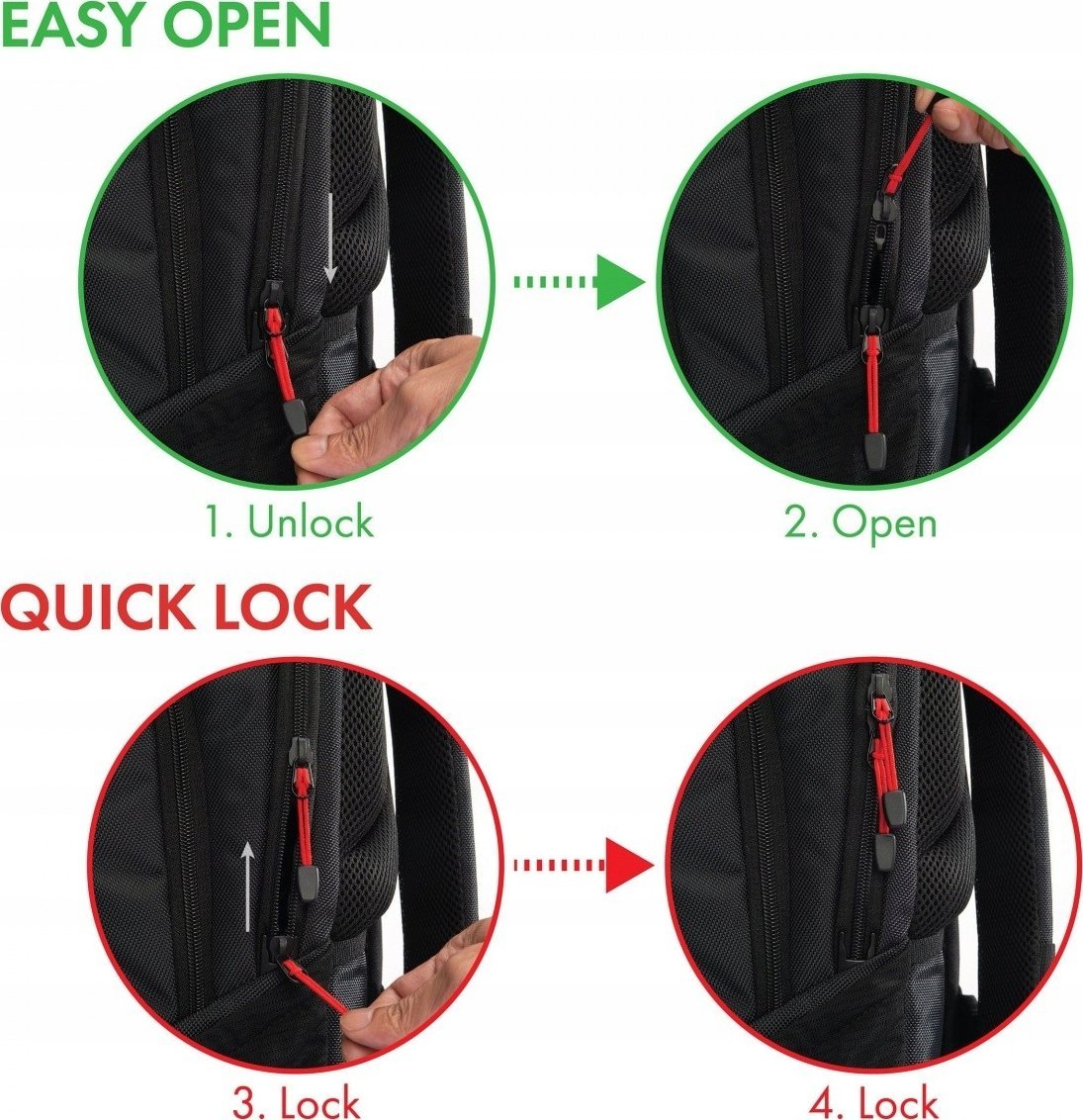 Çantë shpine DICOTA Seeker II D32119, për laptop, poliestër rPET, e zezë me të kuqe