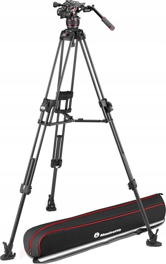 Трипод видео Manfrotto Nitrotech 608 Series со 645 Fast Twin, карбон, црн